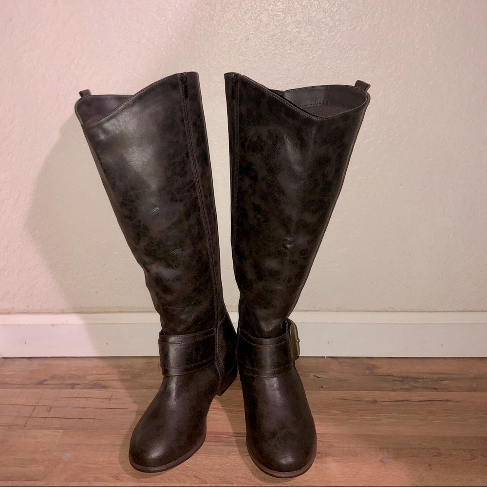 TORRID Western Knee High flat Boots 9W